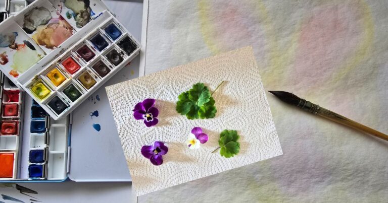 Mixed-Media Tutorial Frühlingsbild