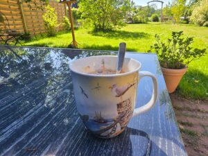 Kaffeepause im Garten