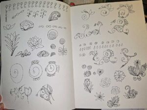 Erste Mandala-Muster mit Fineliner