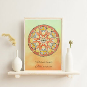Gerahmtes Mandala Bild