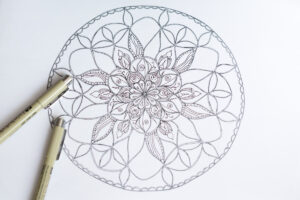 gezeichnetes Mandala