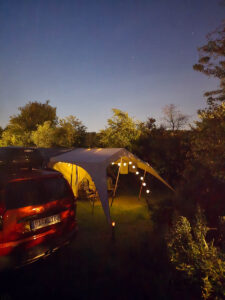 Abendstimmung auf dem Campingplatz