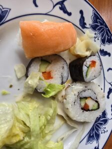 Sushi beim China-Restaurant