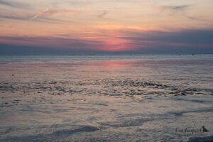Sonnenuntergang im Watt