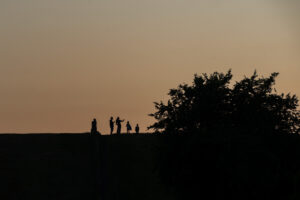 Sonnenuntergang gucken auf´m Deich
